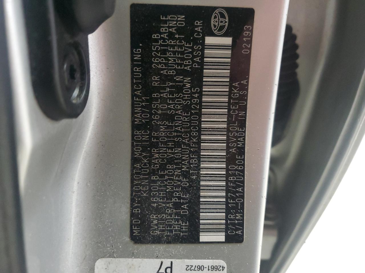 2012 Toyota Camry - Image 15
