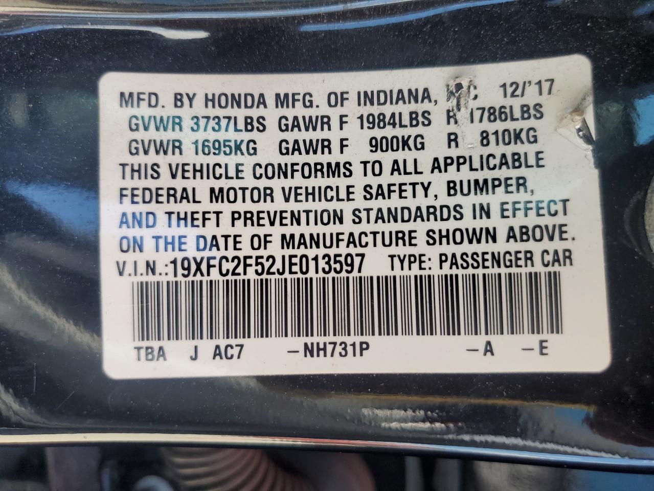 2018 Honda Civic - Image 12
