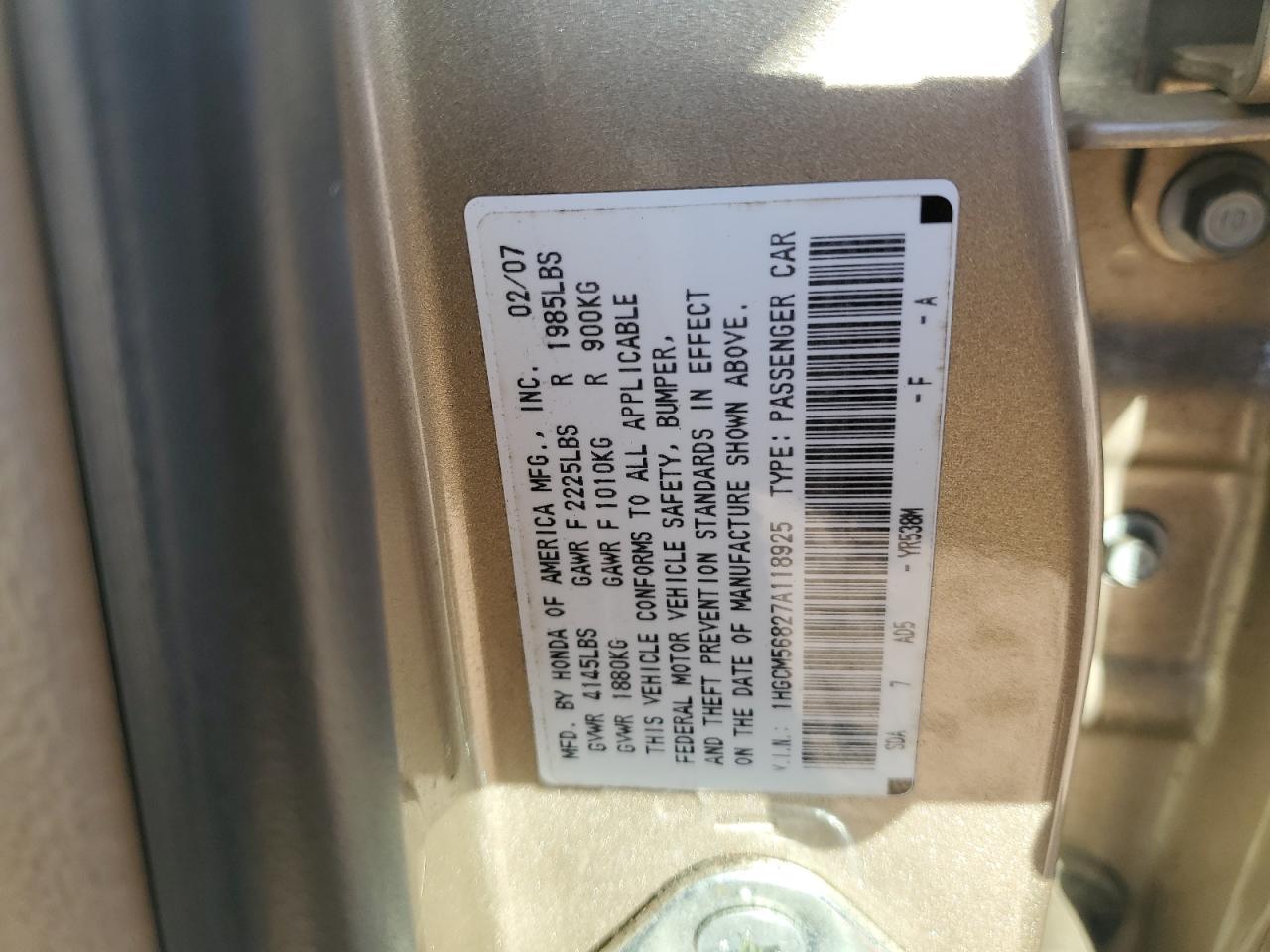 2007 Honda Accord - Image 14