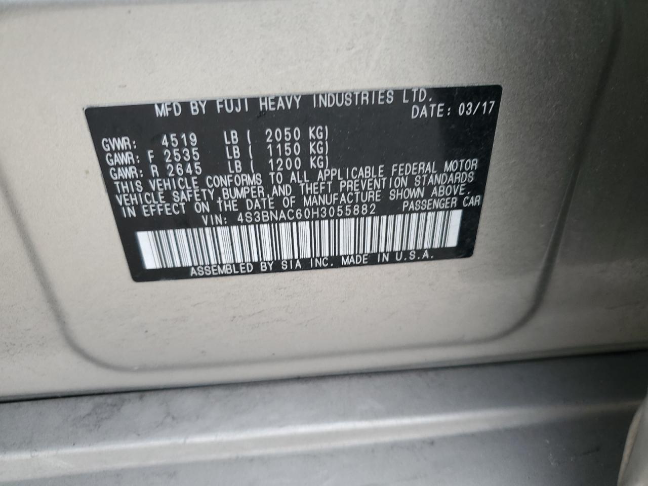 2017 Subaru Legacy - Image 15
