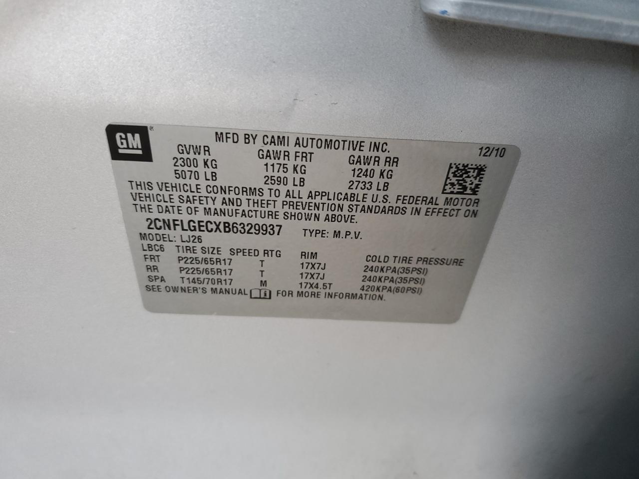 2011 Chevrolet Equinox - Image 15