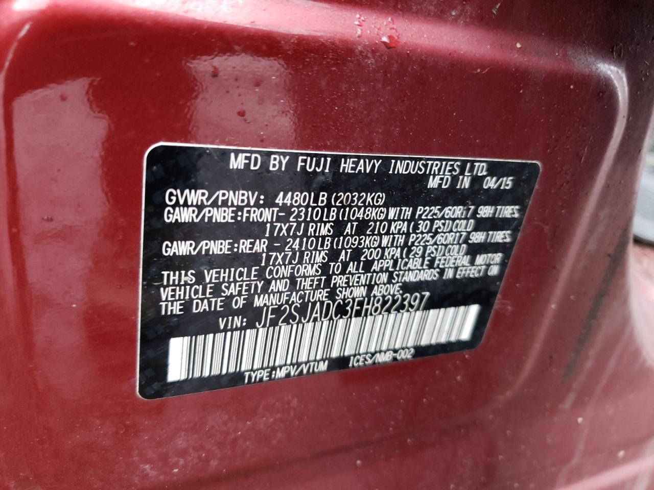 2015 Subaru Forester - Image 13