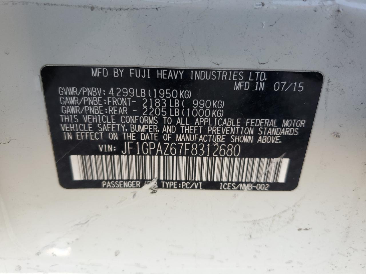 2015 Subaru Impreza - Image 13