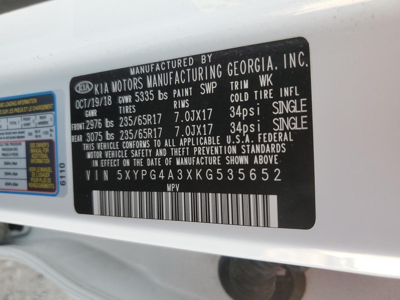 2019 Kia Sorento - Image 13