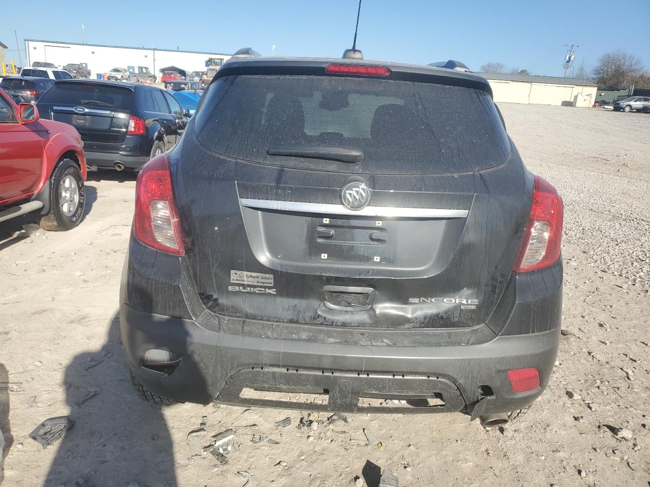 2015 BUICK ENCORE with REAR END damage, VIN KL4CJGSB9FB255075