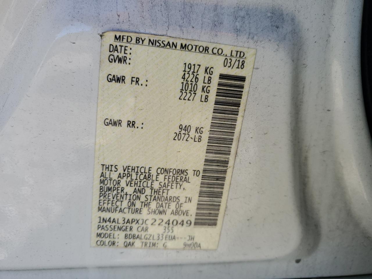 2018 Nissan Altima - Image 15