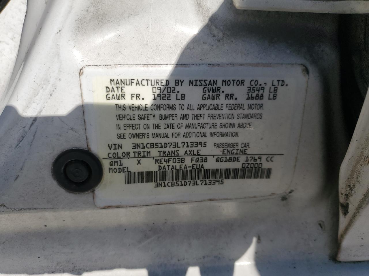 2003 Nissan Sentra - Image 12