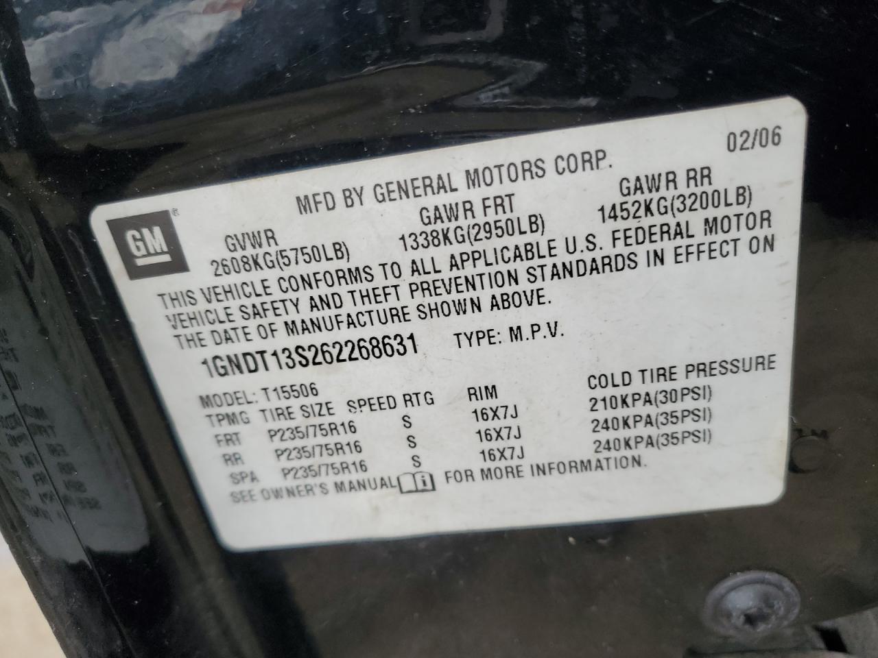 2006 Chevrolet TrailBlazer - Image 13