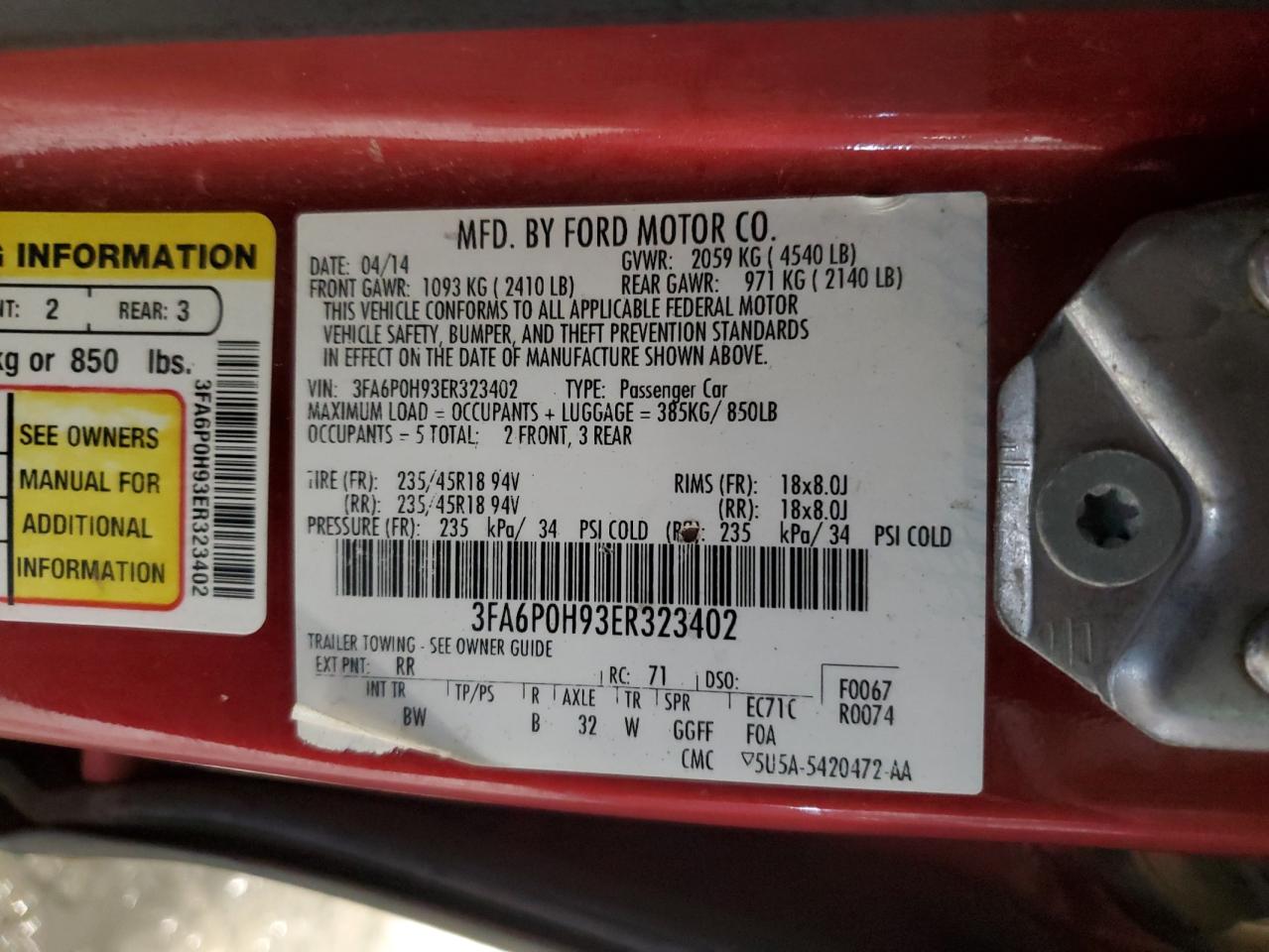 2014 Ford Fusion - Image 12