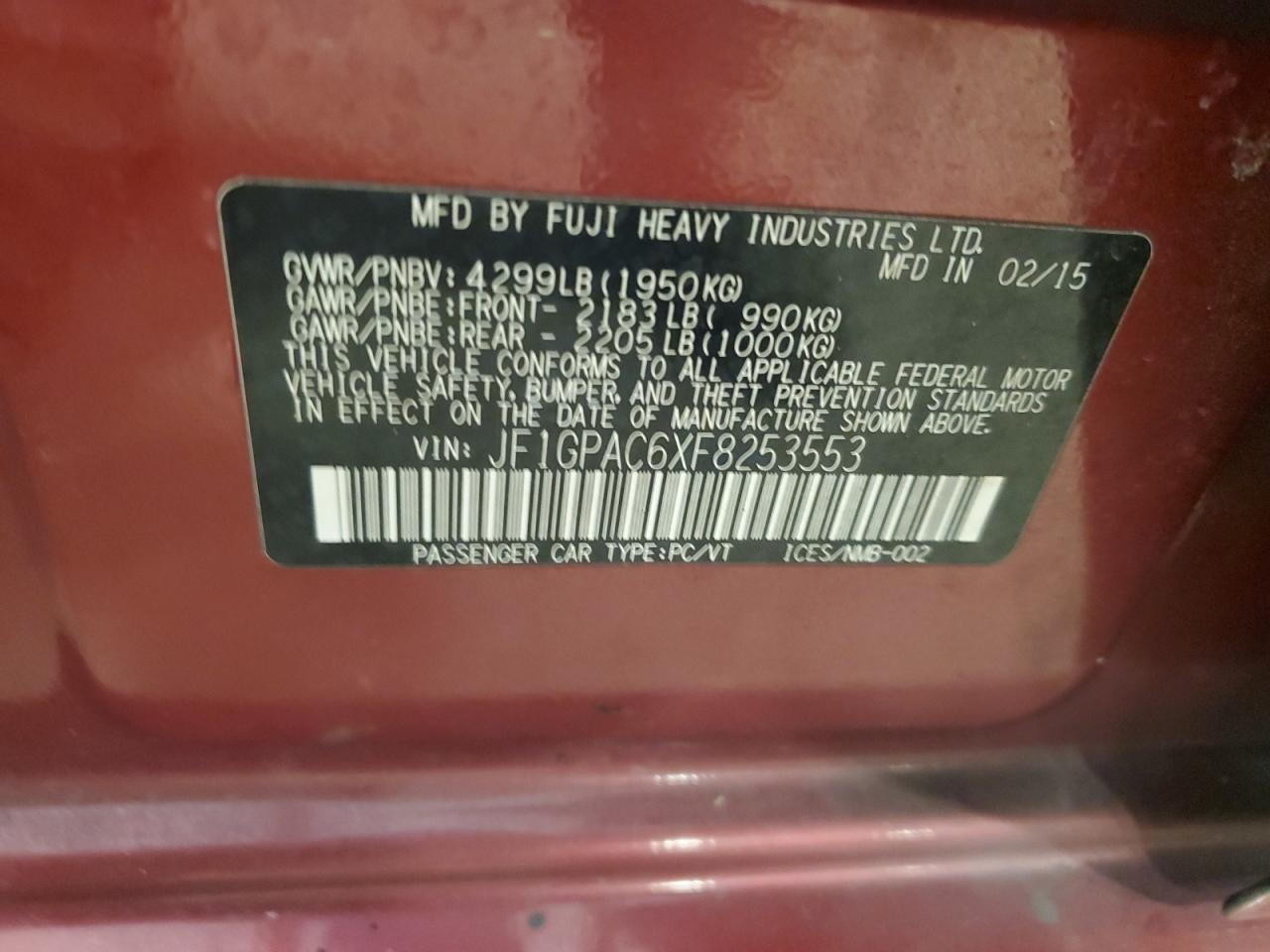 2015 Subaru Impreza - Image 12