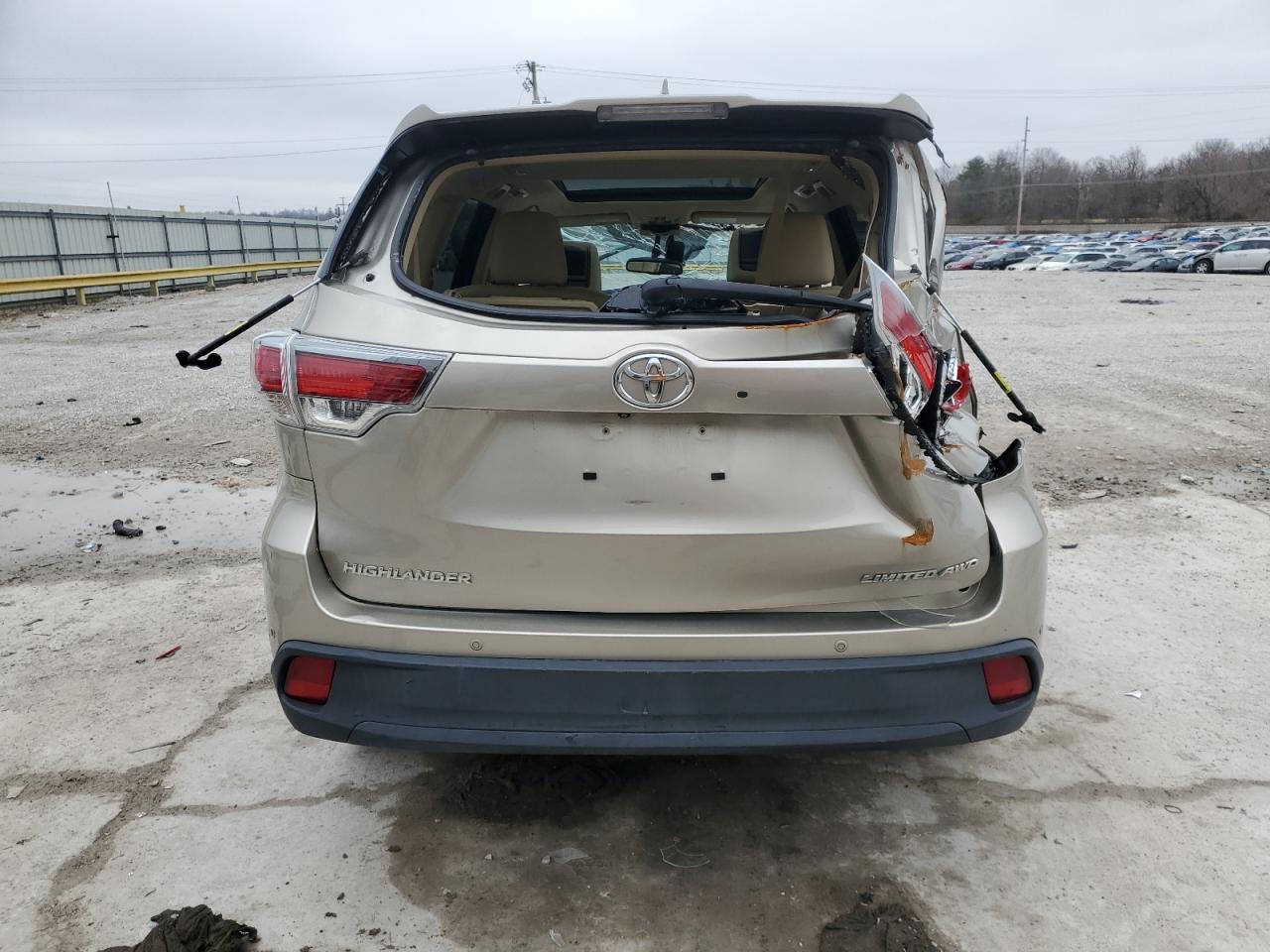 2014 Toyota Highlander Limited VIN: 5TDDKRFH0ES017821 Lot: 43448815