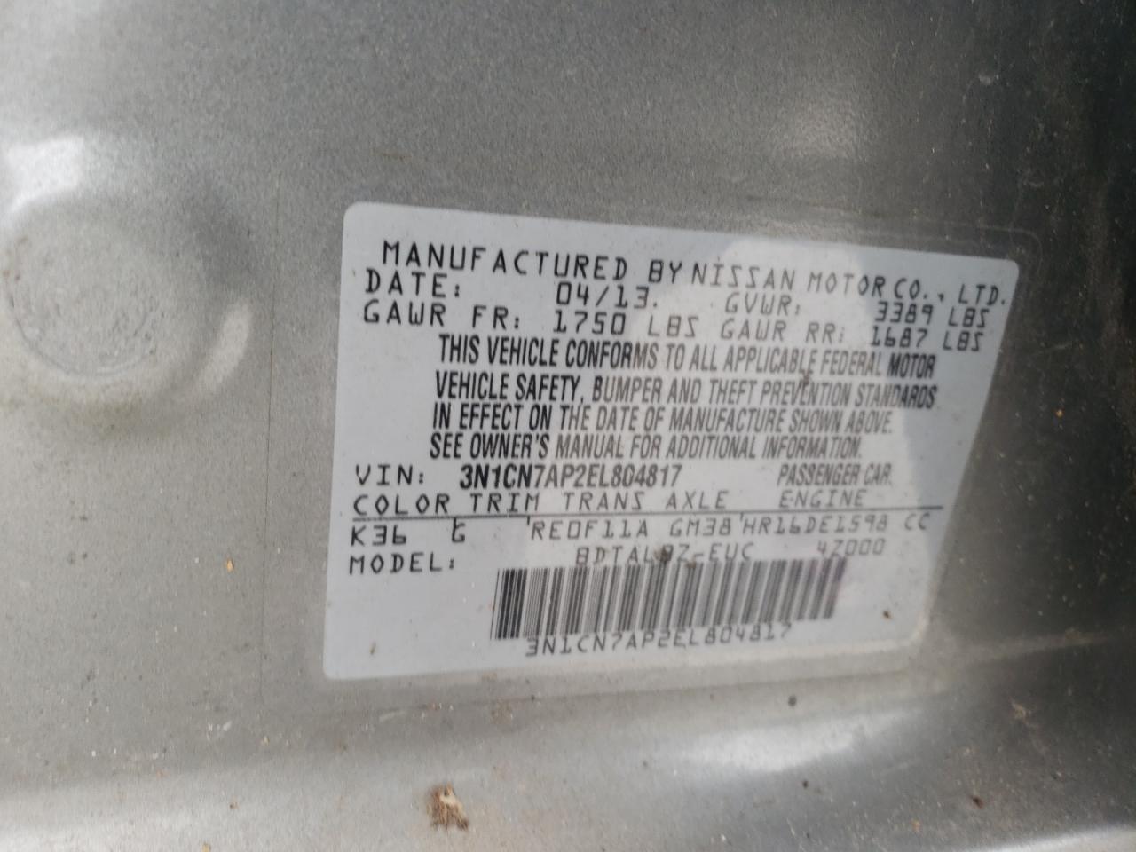 2014 Nissan Versa - Image 14