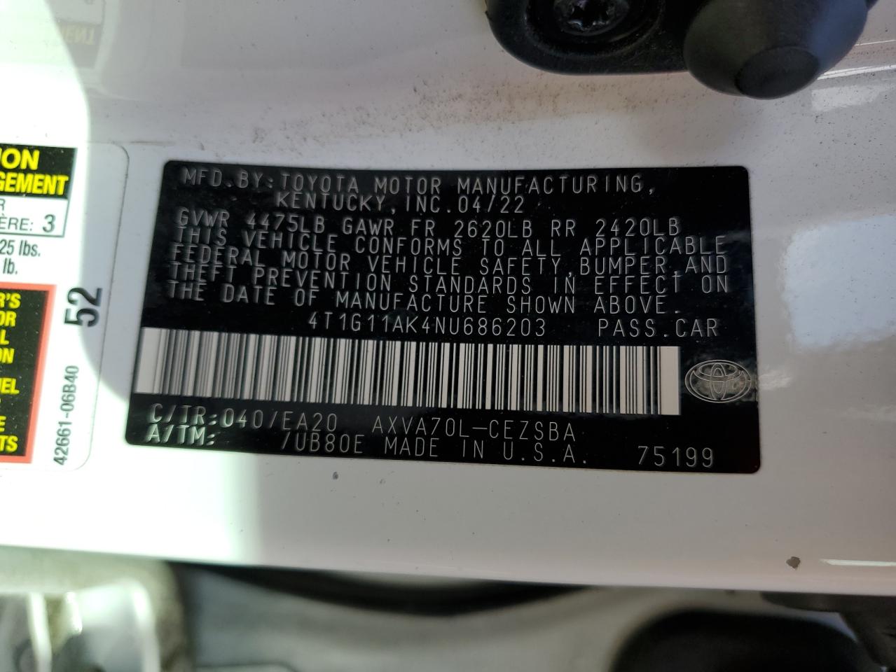2022 Toyota Camry - Image 12