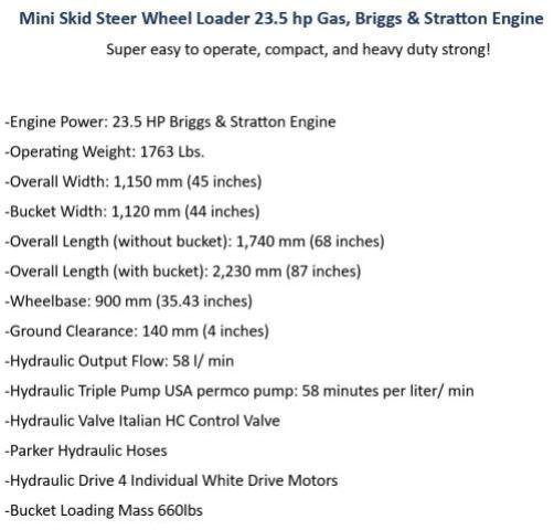 2024 'OTHER HEAVY EQUIPMENT' SKID STEER