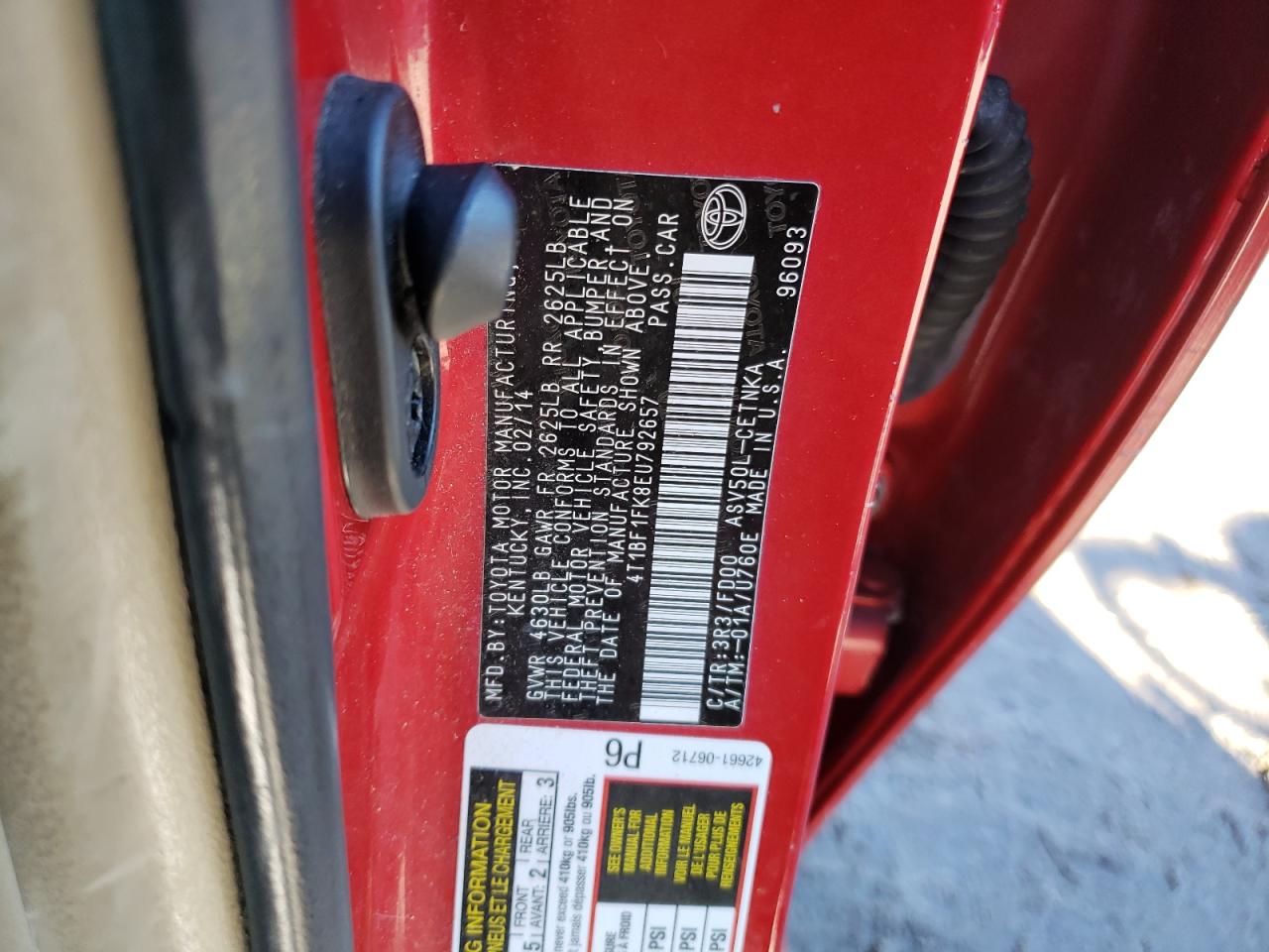 2014 Toyota Camry - Image 12