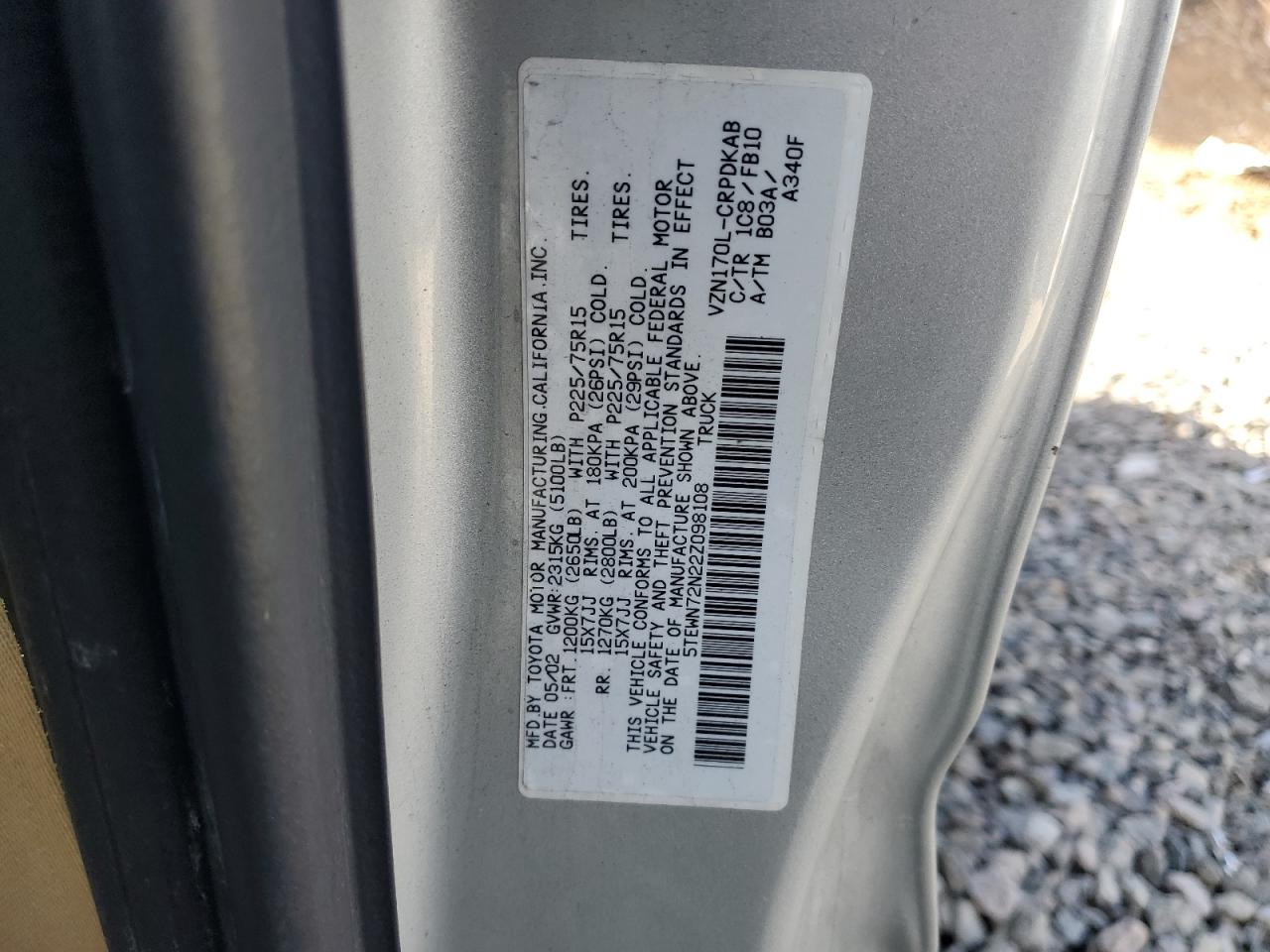 2002 Toyota Tacoma - Image 12