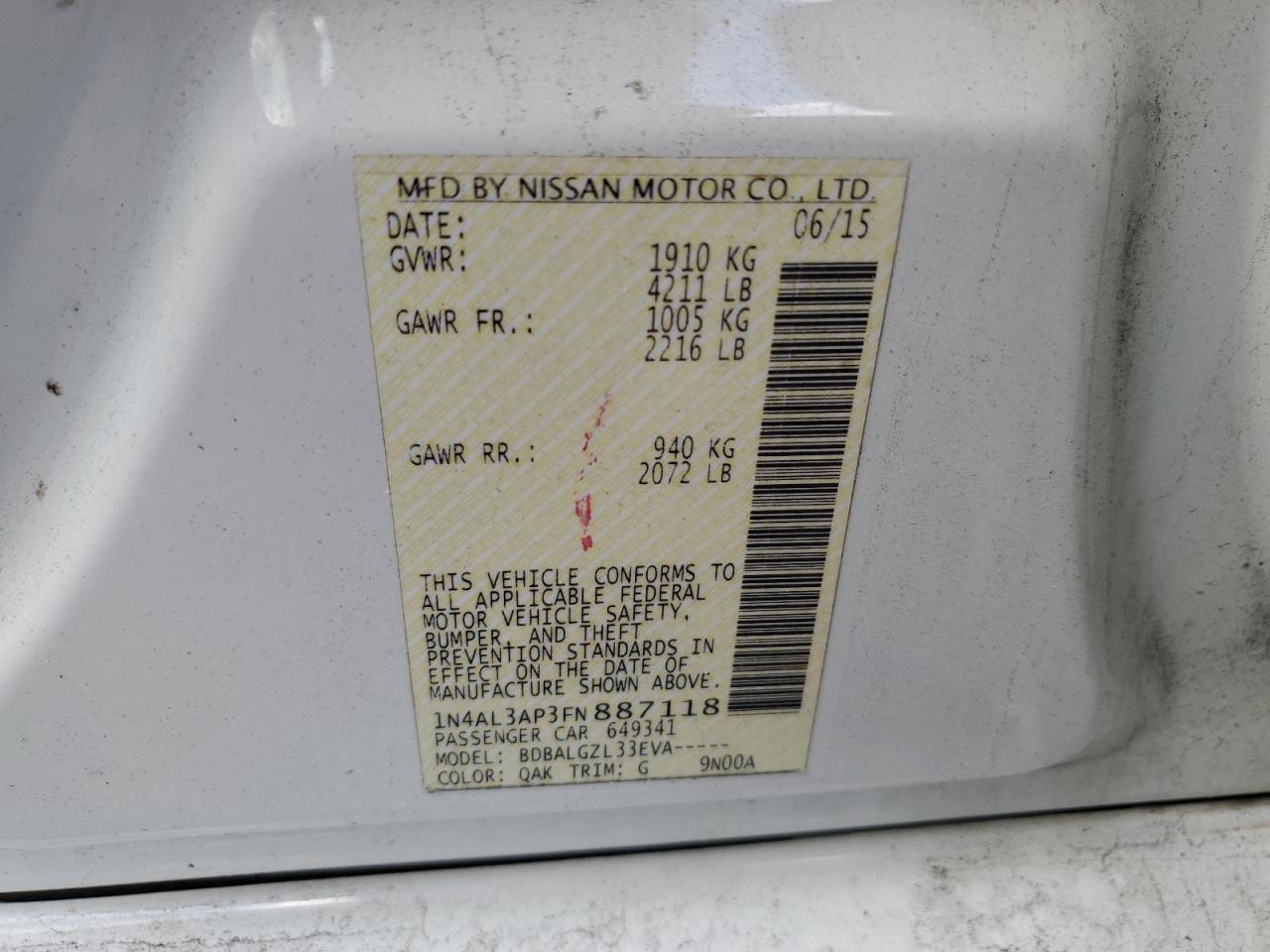 2015 Nissan Altima - Image 12