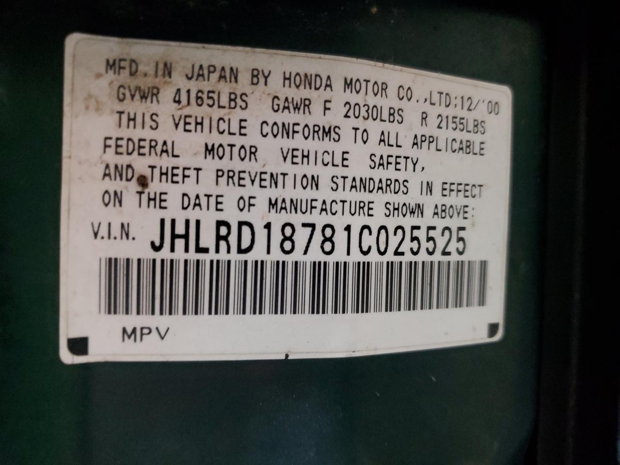 2001 Honda CR-V - Image 14