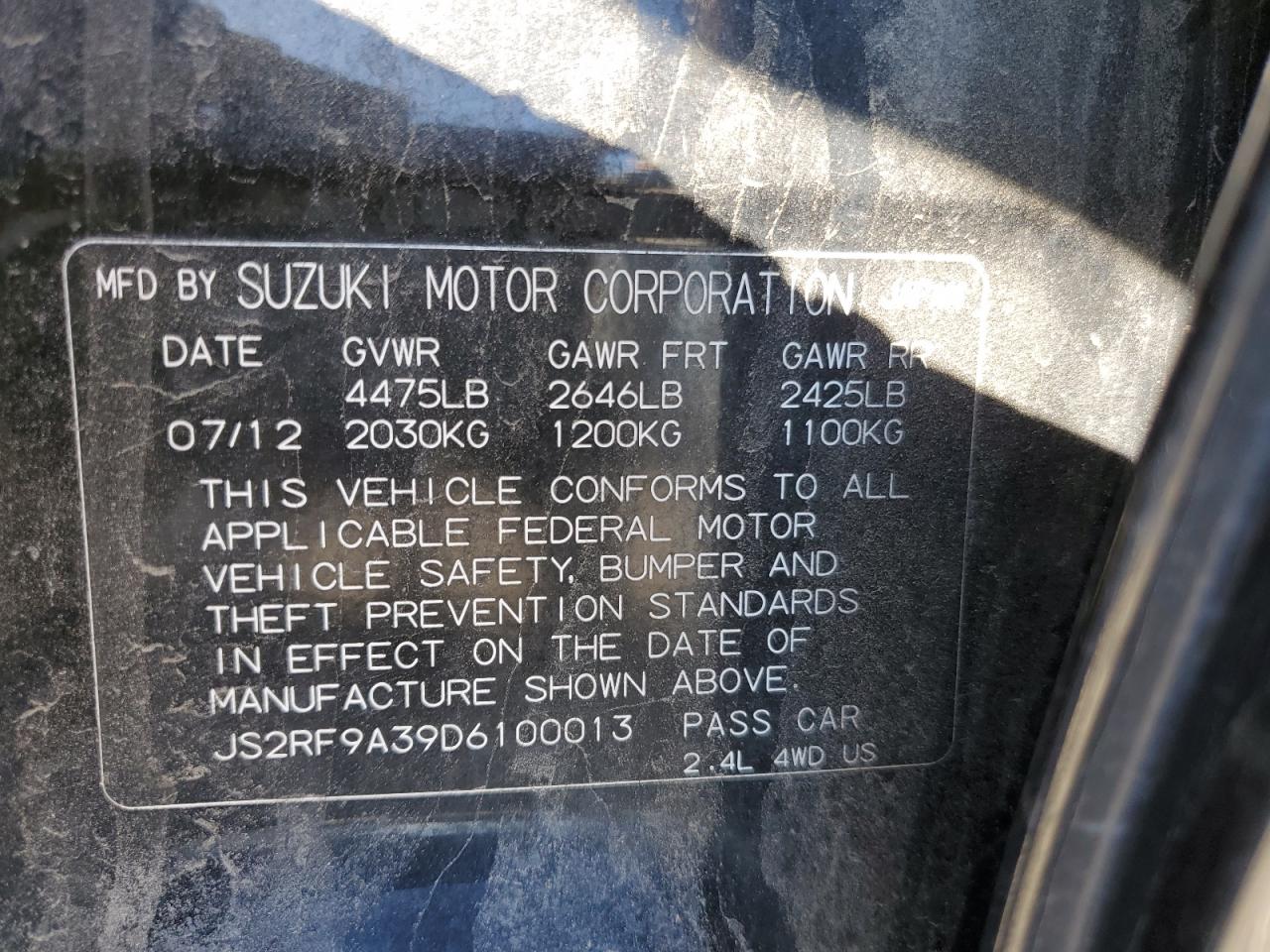2013 Suzuki Kizashi - Image 12