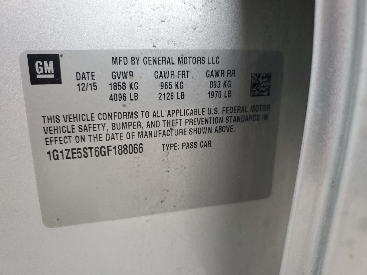 2016 Chevrolet Malibu - Image 12