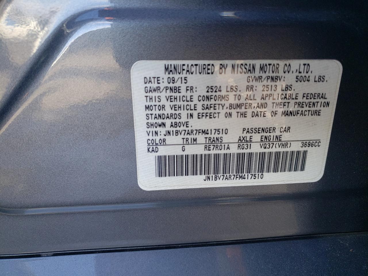 2015 Infiniti Q50 - Image 14