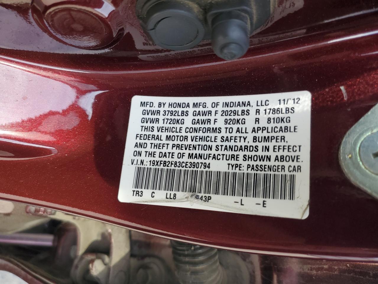 2012 Honda Civic - Image 12