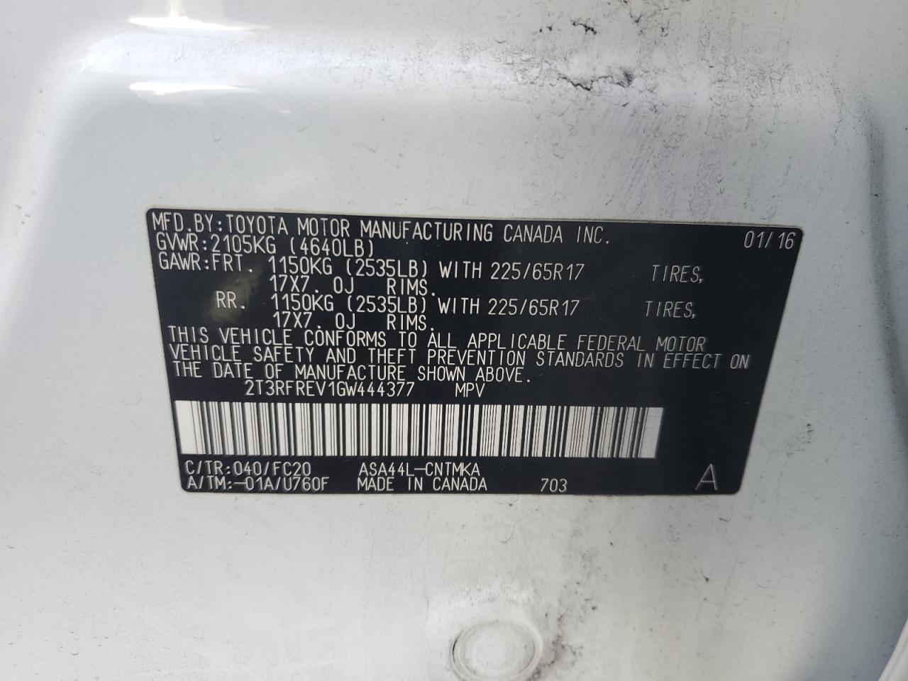 2016 Toyota RAV 4 - Image 13