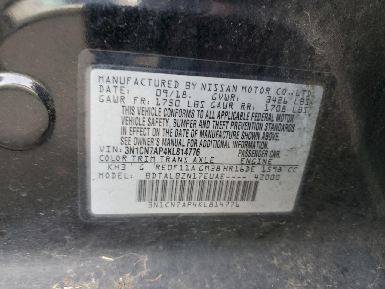 2019 Nissan Versa - Image 12