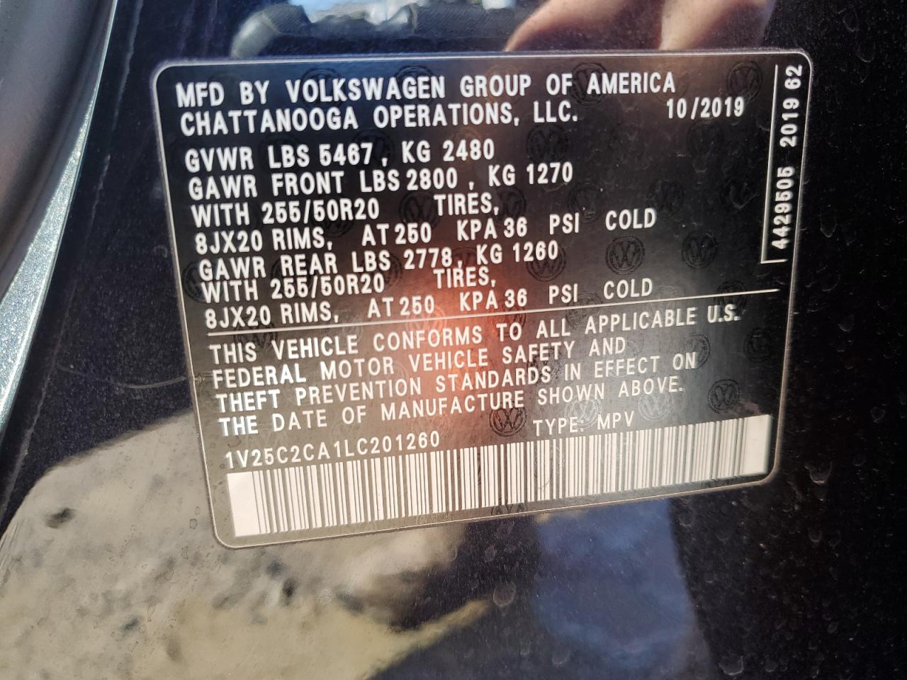 2020 Volkswagen Atlas - Image 13