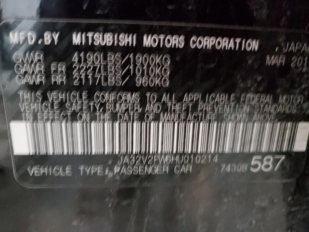 2017 Mitsubishi Lancer - Image 12