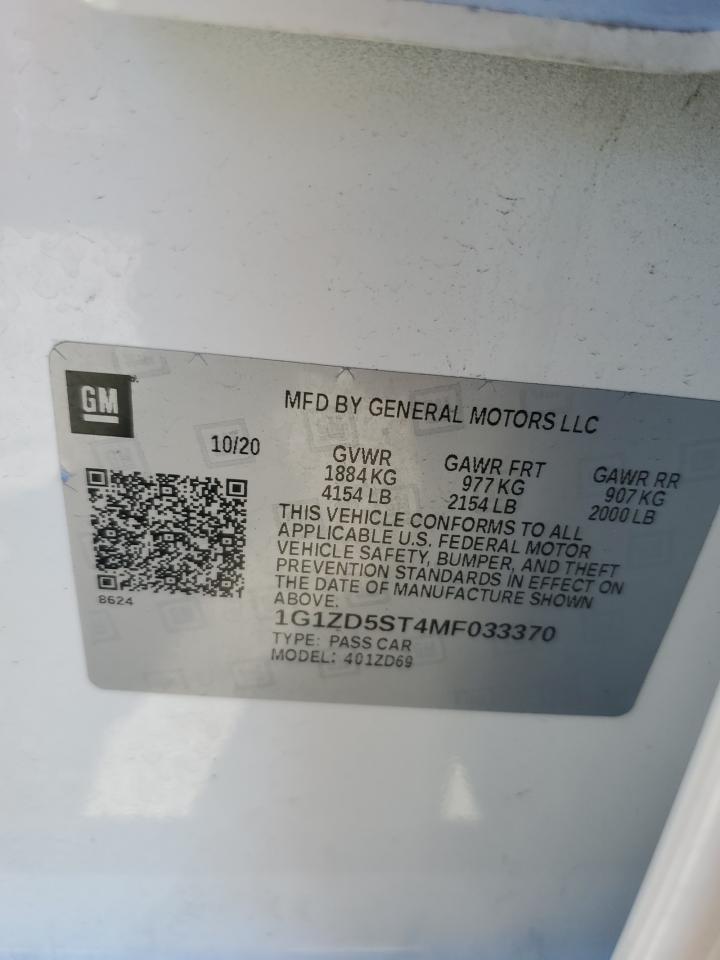 2021 Chevrolet Malibu - Image 12