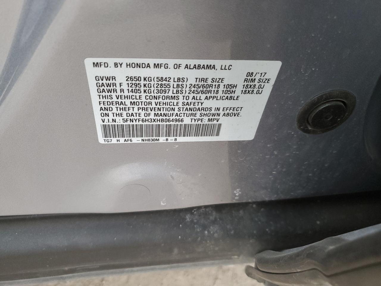 2017 Honda Pilot - Image 15