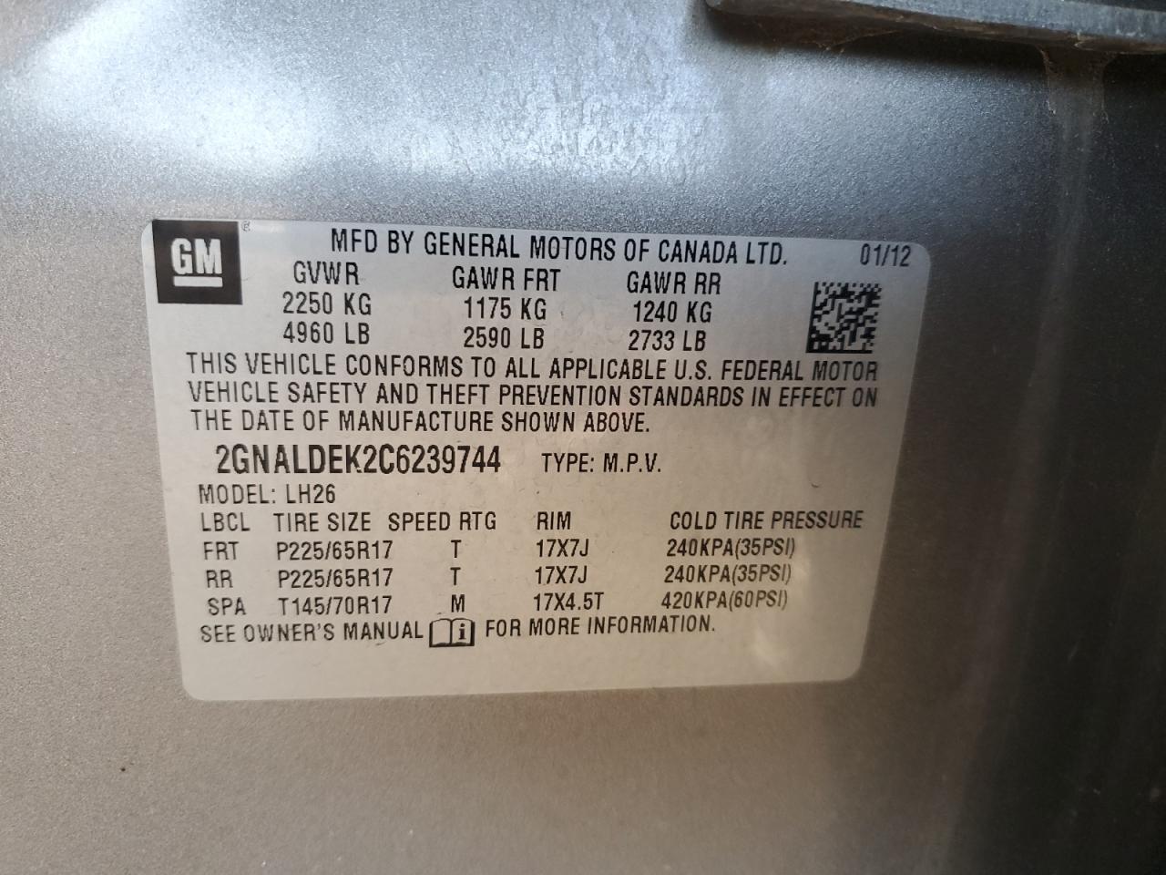 2012 Chevrolet Equinox - Image 12