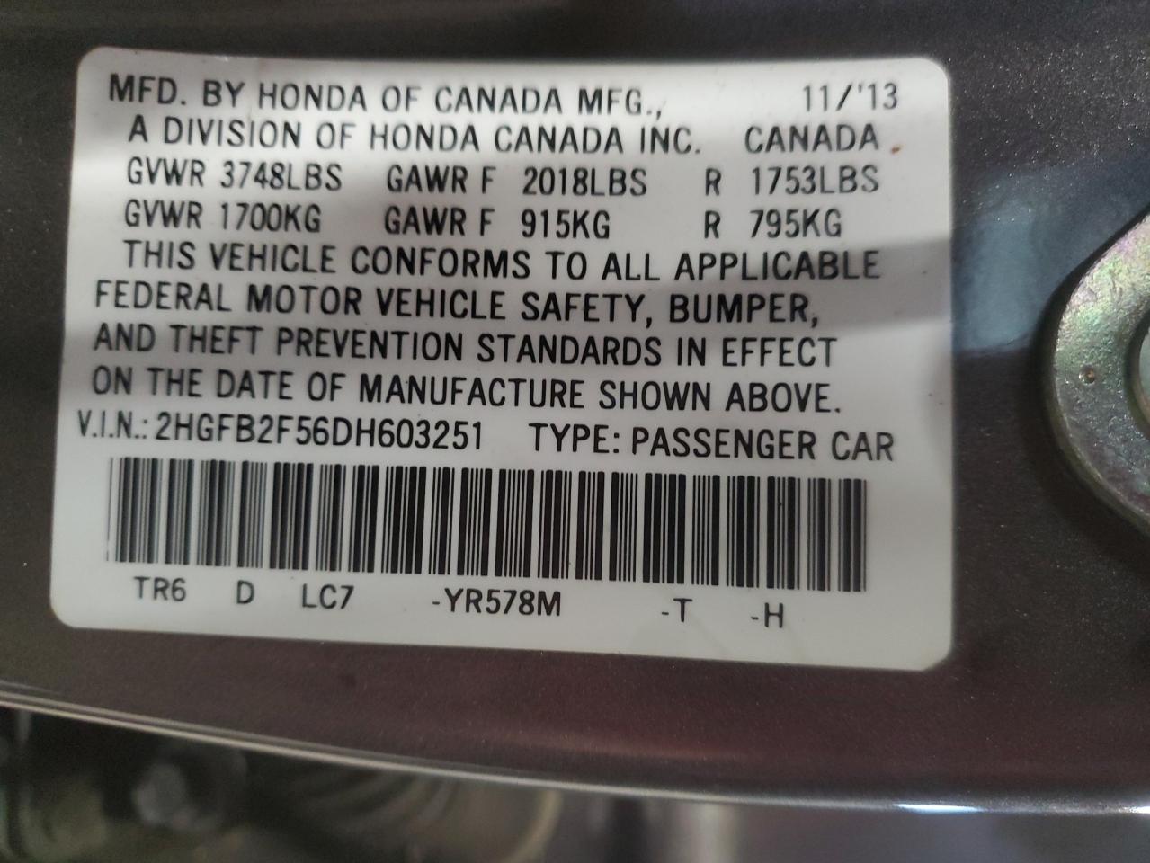 2013 Honda Civic - Image 12