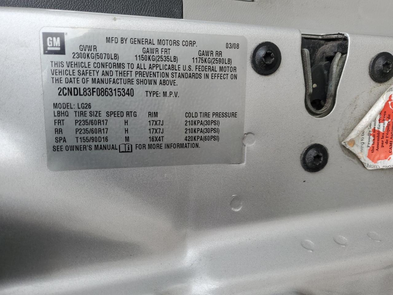 2008 Chevrolet Equinox - Image 13