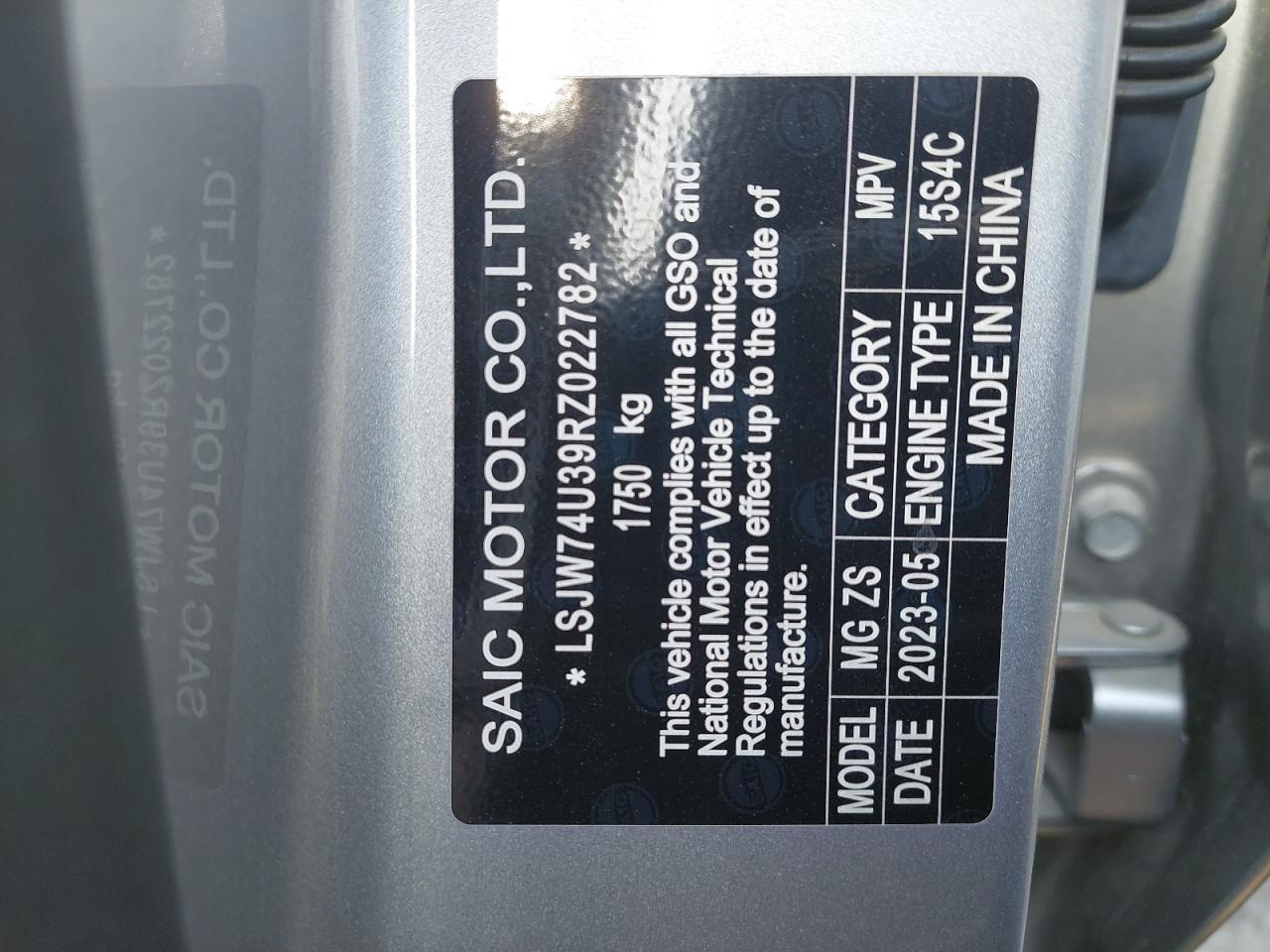 LSJW74U39RZ022782 - 2024 Mg ZS - #45833065