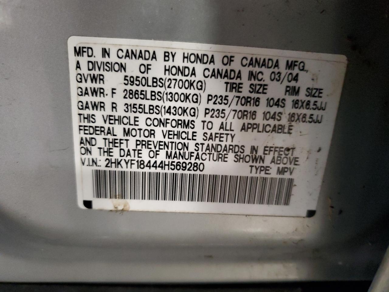 2004 Honda Pilot - Image 13