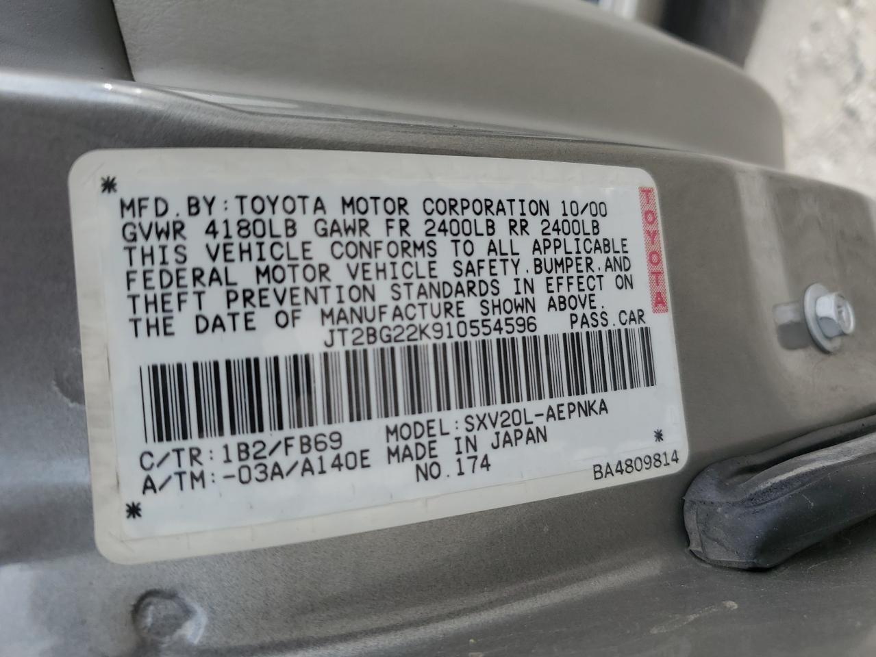 2001 Toyota Camry - Image 14