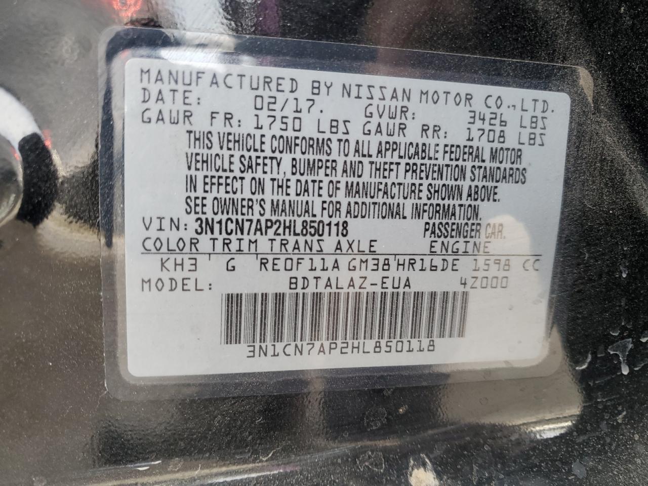 2017 Nissan Versa - Image 13