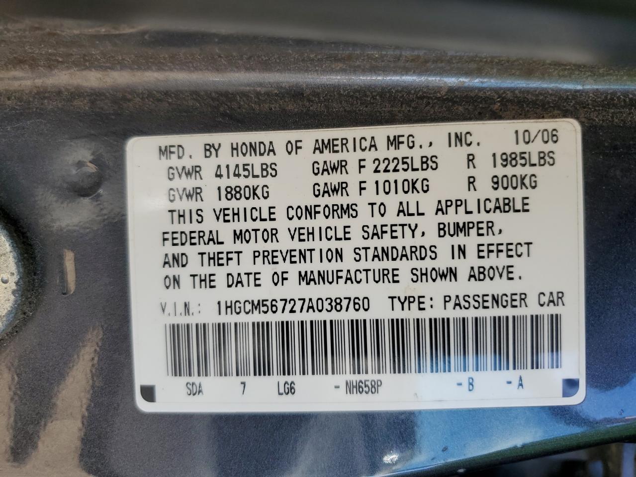 2007 Honda Accord - Image 12