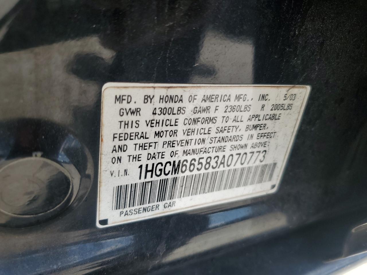 2003 Honda Accord - Image 12