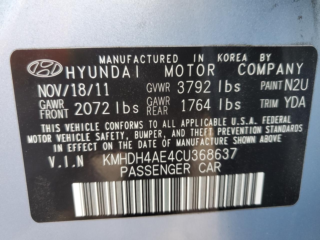 2012 Hyundai Elantra - Image 12