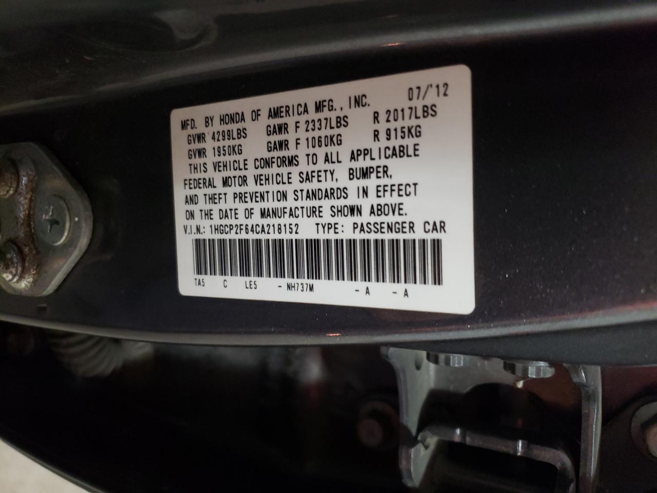 2012 Honda Accord - Image 12