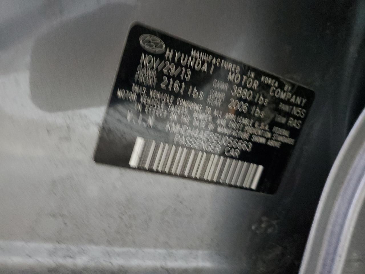 2014 Hyundai Elantra Se VIN: KMHDH4AE8EU056663 Lot: 87622015