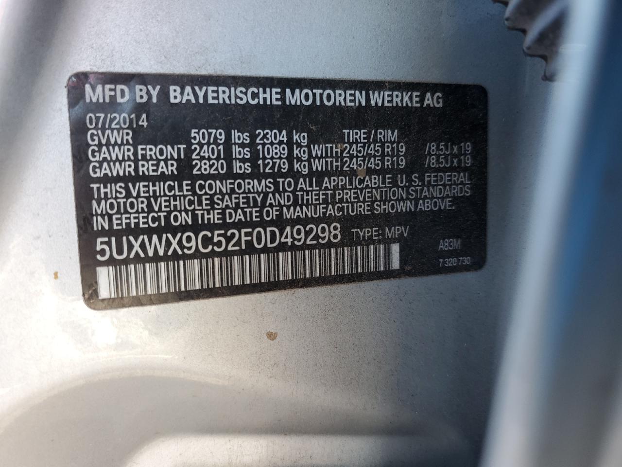 2015 BMW X3 - Image 13