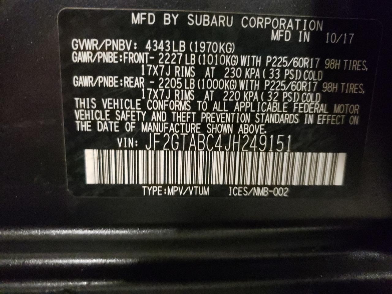 2018 Subaru XV - Image 13