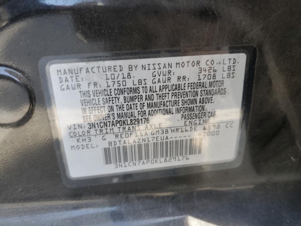 2019 Nissan Versa - Image 12