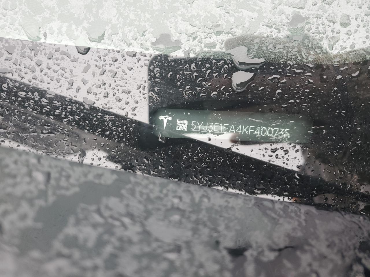 2019 Tesla Model 3 VIN: 5YJ3E1EA4KF400735 Lot: 44428525