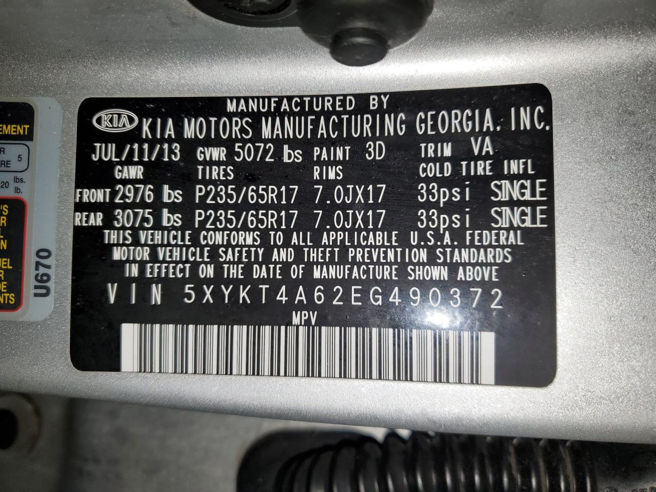 2014 Kia Sorento - Image 14
