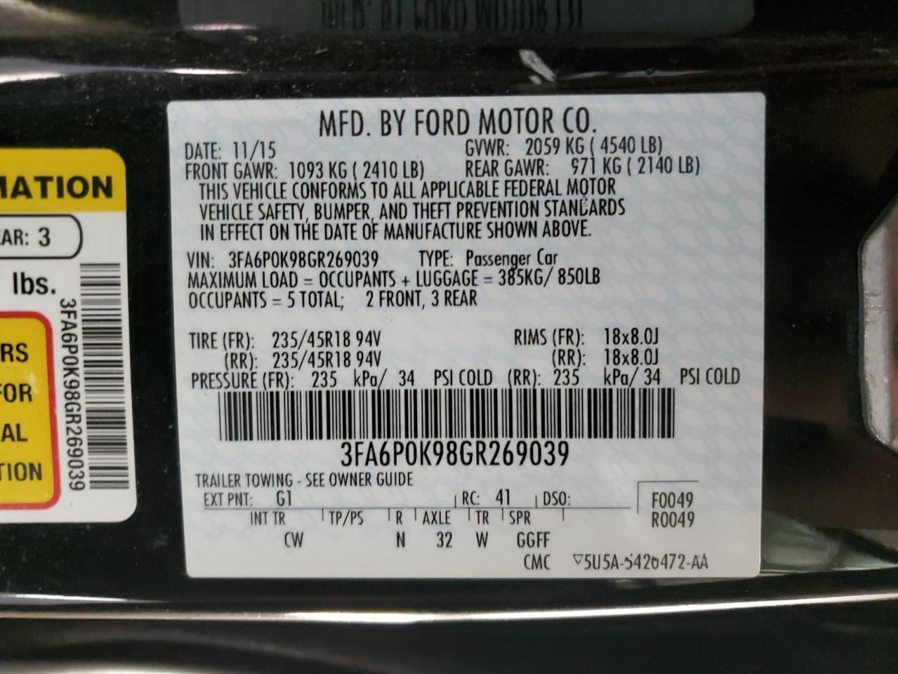 2016 Ford Fusion - Image 12